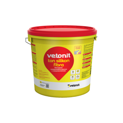 Краска фасадная силикатная Ветонит.тон силикон фибра 0000, Verona 35, 25кг (фото)