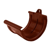 Соединение желоба с уплотнителем MUROL корич. (фото)