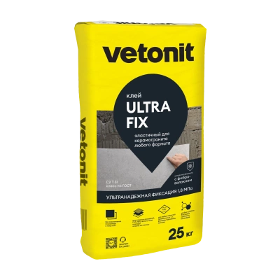 Клей Ветонит Ультра Фикс винтер (25кг) (фото)