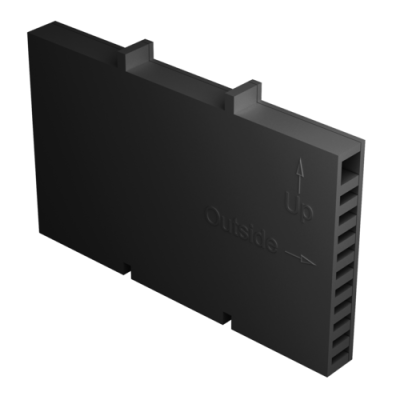 Вентиляционная коробочка TERMOCLIP (черный цвет) (фото)