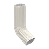 Колено трубы Бюджет 76х102 (60 град) ПЭ-01 9003 (фото)