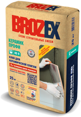 Клей BROZEX Керамик ПРОФИ KS 9, 25 кг (фото)