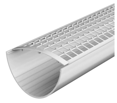 ТН ПВХ решетка желоба защитная (0,6 пог.м.), белый (фото)