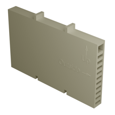 Вентиляционная коробочка TERMOCLIP (цвета слоновой кости) (фото)