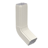 Колено трубы 76*102 (ПЛ-02-9010-ОН) белый (фото)