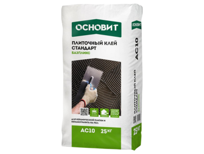 Плиточный клей стандарт ОСНОВИТ БАЗПЛИКС AC10 (25 кг) 75545 (фото)