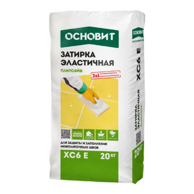 Затирка эластичная ОСНОВИТ ПЛИТСЭЙВ XC6 E белый 010 (20кг) (фото)