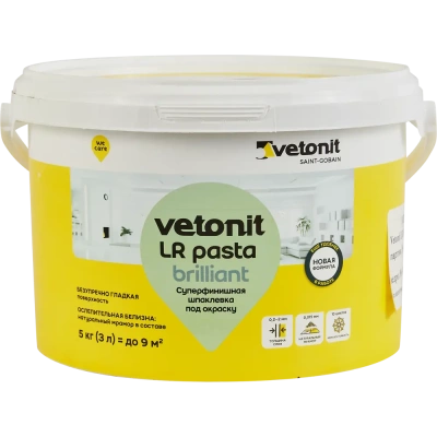ветонит ЛР паста бриллиант 5 кг кат. A (фото)