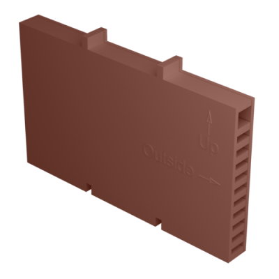 Вентиляционная коробочка TERMOCLIP (красно-коричневый цвет) (фото)