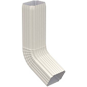 Труба водост Металлпрофиль с коленом76*102*1000бел (фото)