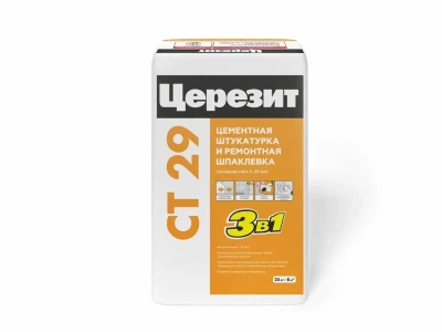 CERESIT CT 29 Штукатурка фасадная ремонтная (25 кг)  (фото)