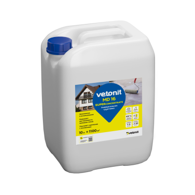 Грунтовка концентрат Ветонит МД16 10л (60шт/палл) (фото)