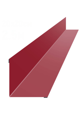 Ендова 2,0м,РЕ ,0,5мм красная (фото)