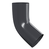 Колено трубы D100 (ПЛД-02-7024 Серый графит-0.6) (фото)