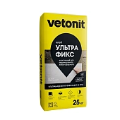 Клей плиточный эластич. и высокодеформативный Vetonit Ultra Fix, 25 кг (фото)