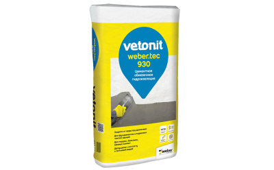 Раствор цементный гидроизоляционный вебер.тек 930, 20 кг (фото)