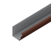 Желоб водосточный 120*86*3000 (ПЭ-01-8017-0,5) (фото)